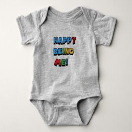 Happy Being Me ベビーボディスーツ