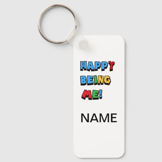 Happy Being Me Keychain キーホルダー (正面)