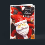 Happy Belated Christmas Santaグリーティングカード シーズンカード<br><div class="desc">文字の追加または独自の画像のアップロード</div>