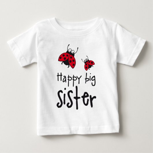 happy big sister ベビーTシャツ (正面)