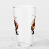 Happy Bigfoot Sasquatch Mugshot Search Team  タンブラーグラス (左)