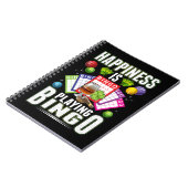Happy Bingo Playerメンズビゴおもしろいン ノートブック (左側)