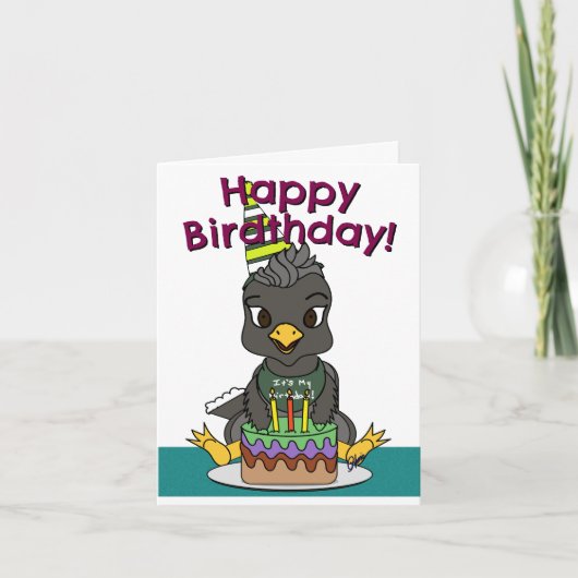 Happy Birdthday Greeting Card カード (正面)