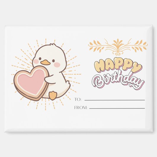 HAPPY BIRHDAY マグネット (正面)