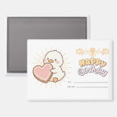 HAPPY BIRHDAY マグネット (正面/裏面)