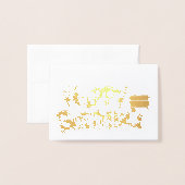 Happy Birtday Tarta 箔カード (封筒付き正面)