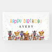 HAPPY BIRTDAY! Zoo Kids Birthday 横断幕 (横)