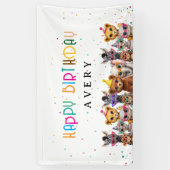 HAPPY BIRTDAY! Zoo Kids Birthday 横断幕 (縦)