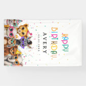 HAPPY BIRTDAY! Zoo Kids Birthday Banner 横断幕 (横)