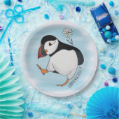 Happy Birthdaisy、誕生日パフィン ペーパープレート (パーティー)