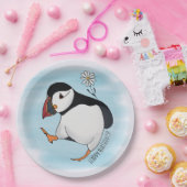 Happy Birthdaisy、誕生日パフィン ペーパープレート (パーティー)