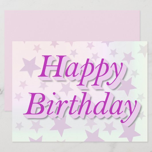 Happy birthday (正面/裏面)