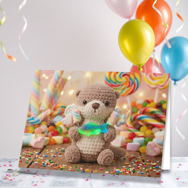 Happy Birthday お甥さん | かわいいカワウソとキャンディランド カード