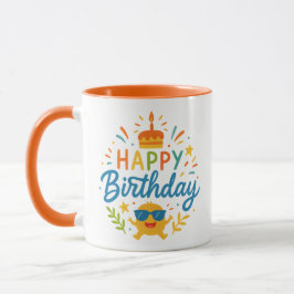 Happy Birthday | かわいいサンシャイン コンボマグ マグカップ