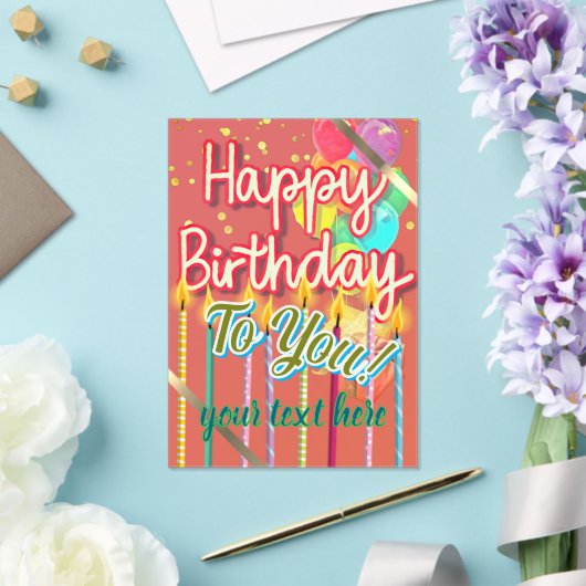 Happy Birthday  アクリル招待状 (インサイチュ (ウェディング))