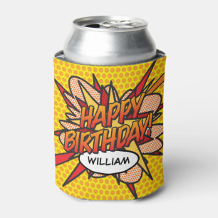 HAPPY BIRTHDAY オリジナル おもしろ モダン 缶クーラー