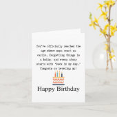 Happy birthday カード (黄色い花)