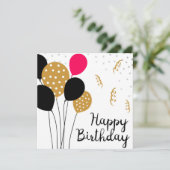 Happy Birthday カード (スタンド正面)