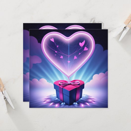 Happy Birthday カード (正面/裏面インサイチュ)