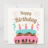 Happy Birthday カード (正面)