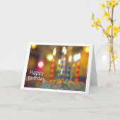 Happy Birthday カード (黄色い花)