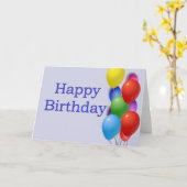 Happy Birthday カード (黄色い花)