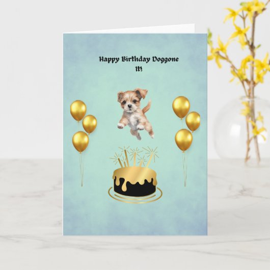 Happy Birthday カード (黄色い花)