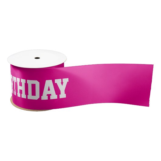 Happy Birthday サテンリボン (リール)