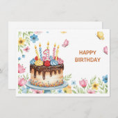 Happy Birthday シーズンカード (正面/裏面)