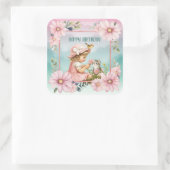 Happy Birthday  スクエアシール (バッグ)