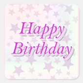 Happy Birthday!! スクエアシール (正面)