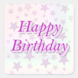 Happy Birthday!! スクエアシール