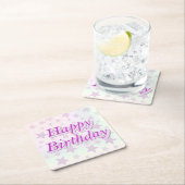 Happy Birthday!! スクエアペーパーコースター (インサイチュ)