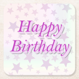 Happy Birthday!! スクエアペーパーコースター