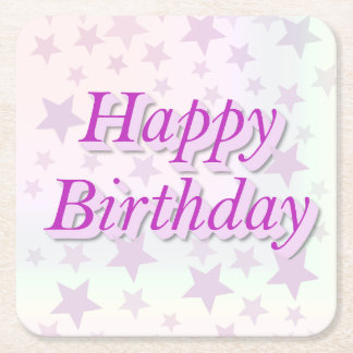 Happy Birthday!! スクエアペーパーコースター
