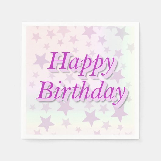 Happy Birthday!! スタンダードカクテルナプキン (正面)