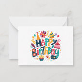 Happy Birthday  ノートカード