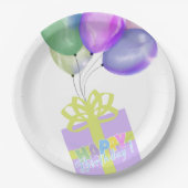 Happy birthday  ペーパープレート (正面)