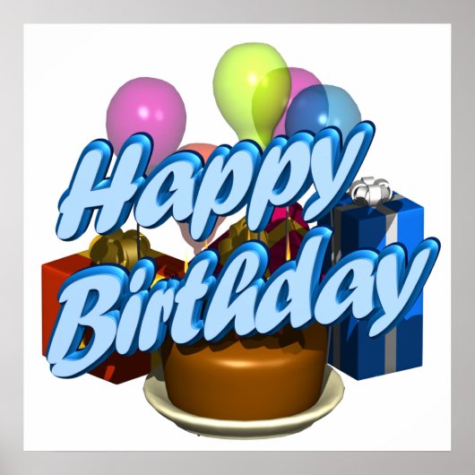 Happy Birthday ポスター (正面)