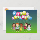 Happy Birthday ポストカード (正面/裏面)