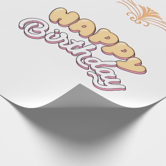 HAPPY BIRTHDAY  ラッピングペーパー (角)