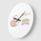 HAPPY BIRTHDAY  ラージ壁時計 (傾斜)