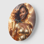 Happy Birthday ラージ壁時計 (傾斜)