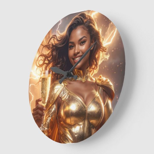 Happy Birthday ラージ壁時計 (傾斜)