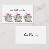 happy birthday 名刺 (正面/裏面)