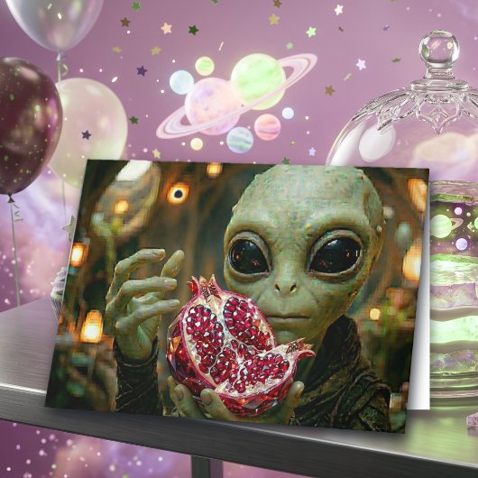 Happy Birthday  | 宇宙人とザクロのこの世ならぬ世界 カード