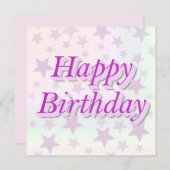 Happy Birthday!! 招待状 (正面/裏面)