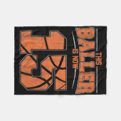 Happy Birthday 15 Year Old Bysketbyll Boys Fifteen フリースブランケット (正面(横))