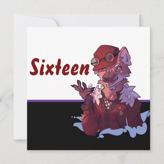 Happy Birthday 16 wolf, sweet 16 (正面)