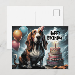 Happy Birthday 2026 Postcards Dog -2 ポストカード